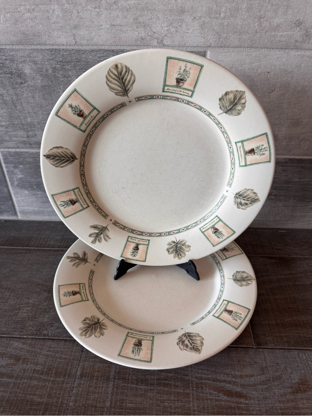 Pfaltzgraff Naturewood Round Dinner Plates 11” Replacement Set Of 4
